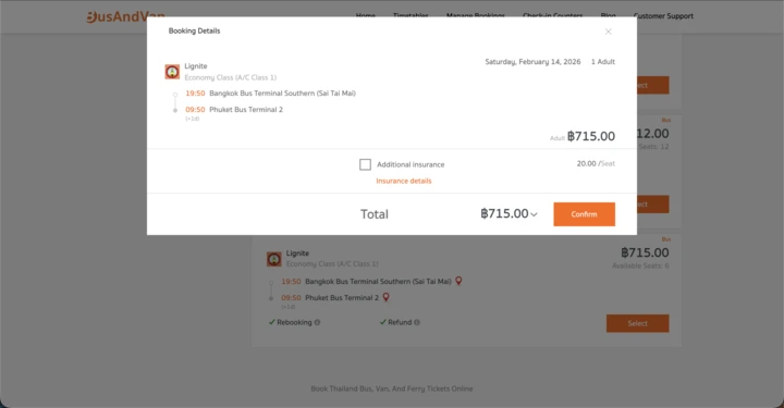 3) Review and Confirm Your Trip