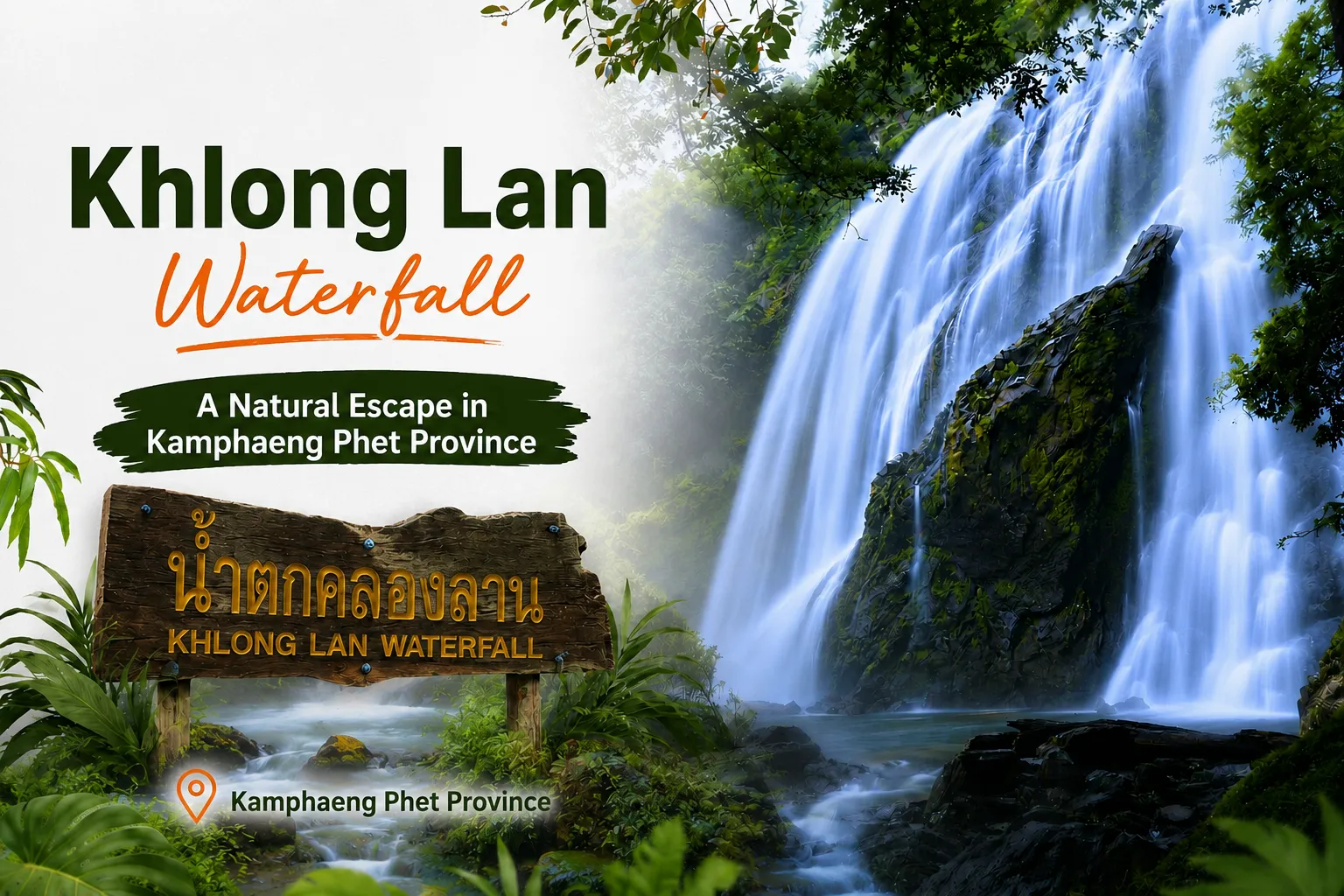 A paradise in the forest of Kamphaeng Phet. 