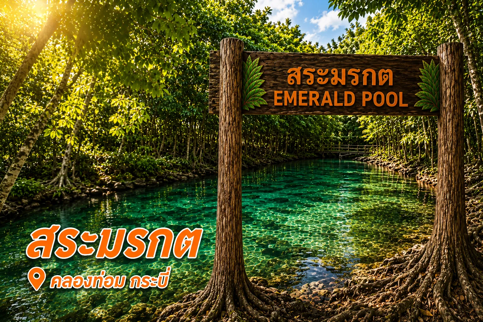 สระมรกต สระน้ำสีเขียวมรกตจากธรรมชาติ