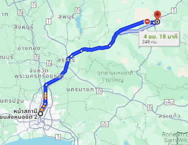สถานีขนส่งผู้โดยสารกรุงเทพ จตุจักร (หมอชิต2) to สถานีขนส่งผู้โดยสาร จ.นครราชสีมา แห่งที่ 2
