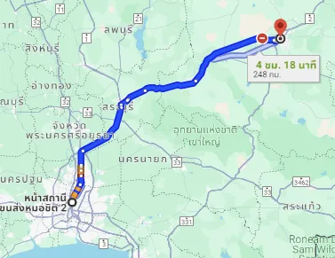 รูปสถานีขนส่งผู้โดยสารกรุงเทพ จตุจักร (หมอชิต2) ไปยัง สถานีขนส่งผู้โดยสาร จ.นครราชสีมา แห่งที่ 2
