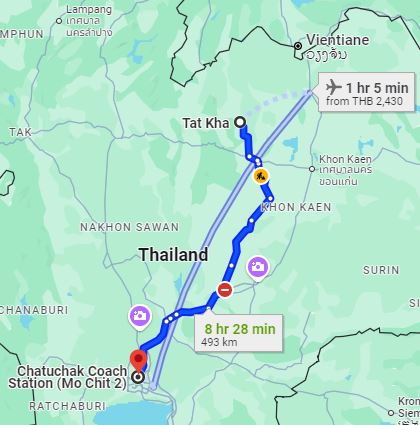 จุดจอด ต.ตาดข่า to สถานีขนส่งผู้โดยสารกรุงเทพ จตุจักร (หมอชิต2)