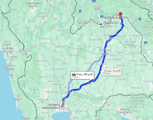 สถานีขนส่งผู้โดยสารกรุงเทพ จตุจักร (หมอชิต2) to จุดจอด อ.ศรีวิไล