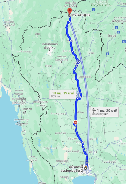 สถานีขนส่งผู้โดยสารกรุงเทพ จตุจักร (หมอชิต2) to จุดจอดแม่ฟ้าหลวง