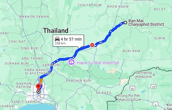 จุดจอด กม.0 to สถานีขนส่งผู้โดยสารกรุงเทพ จตุจักร (หมอชิต2)
