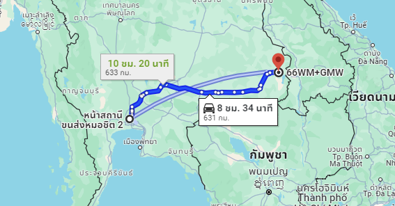 สถานีขนส่งผู้โดยสารกรุงเทพ จตุจักร (หมอชิต2) to จุดจอด อ.พิบูลมังสาหาร (ตลาดสด)
