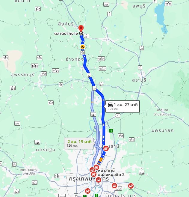 สถานีขนส่งผู้โดยสารกรุงเทพ จตุจักร (หมอชิต2) to จุดจอด ตลาดปากบาง
