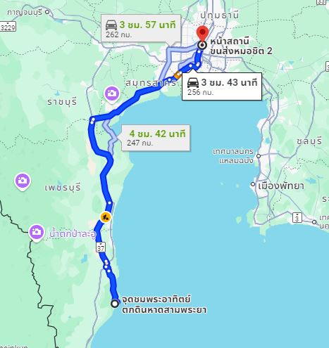จุดจอดกุยบุรี to สถานีขนส่งผู้โดยสารกรุงเทพ จตุจักร (หมอชิต2)