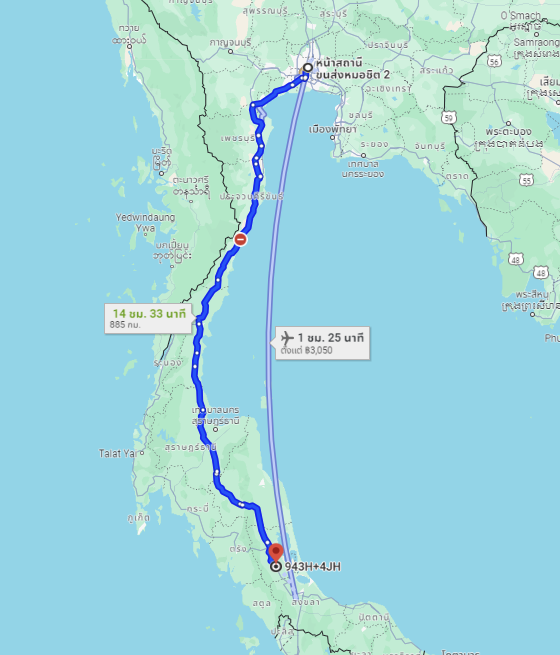 สถานีขนส่งผู้โดยสารกรุงเทพ จตุจักร (หมอชิต2) to จุดจอด อ.แม่ขรี