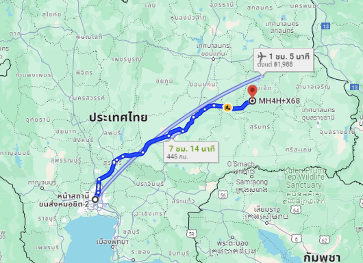สถานีขนส่งผู้โดยสารกรุงเทพ จตุจักร (หมอชิต2) to จุดจอดเกษตรวิสัย