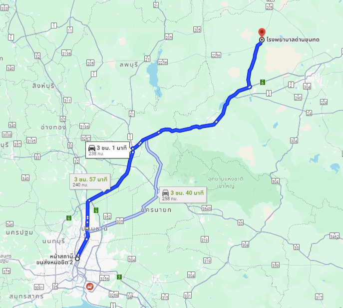 สถานีขนส่งผู้โดยสารกรุงเทพ จตุจักร (หมอชิต2) to จุดจอดด่านขุนทด (ตรงข้าม รพ. ด่านขุนทด)