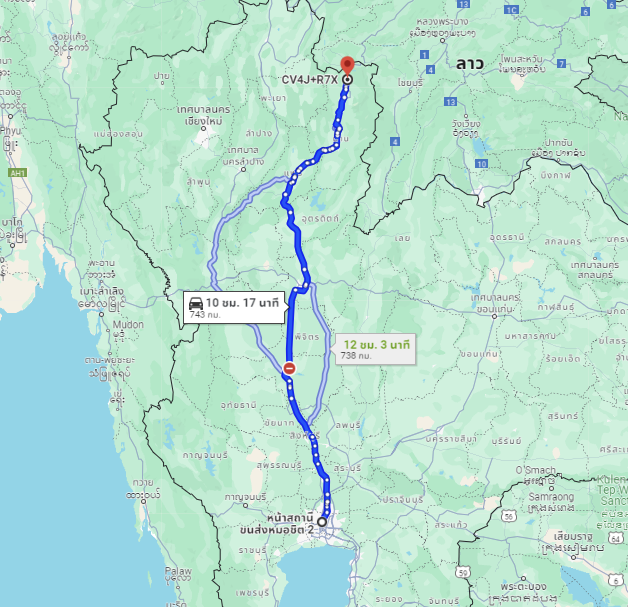 สถานีขนส่งผู้โดยสารกรุงเทพ จตุจักร (หมอชิต2) to จุดจอด อ.ทุ่งช้าง