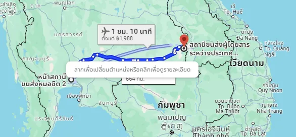 รูปสถานีขนส่งผู้โดยสารกรุงเทพ จตุจักร (หมอชิต2) ไปยัง สถานีขนส่งผู้โดยสารช่องเม็ก