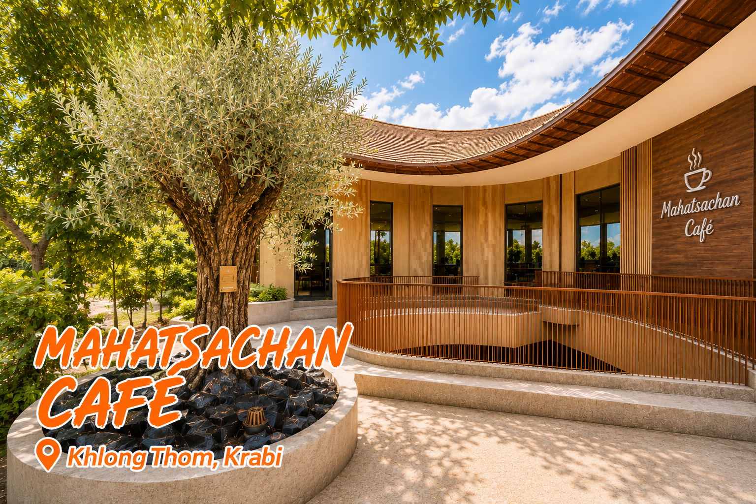 Mahutsachan Café A beautiful and luxurious cafe with a relaxing atmosphere surrounded by nature.