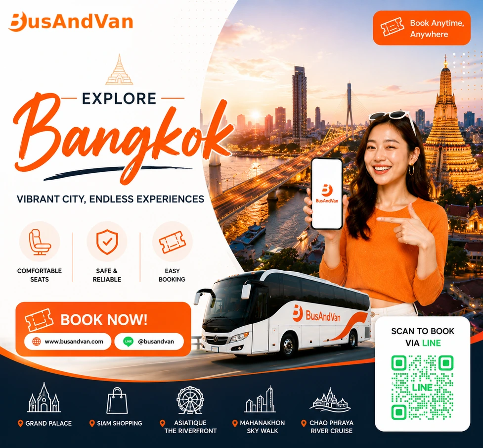 Explore Bangkok Thailand: Book Bus Tickets Online with BusAndVan