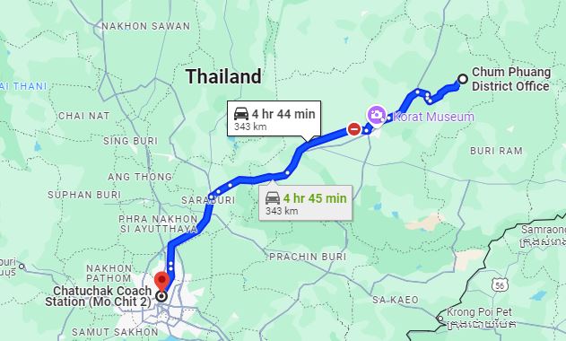 รูปจุดจอดชุมพวง ไปยัง สถานีขนส่งผู้โดยสารกรุงเทพ จตุจักร (หมอชิต2)